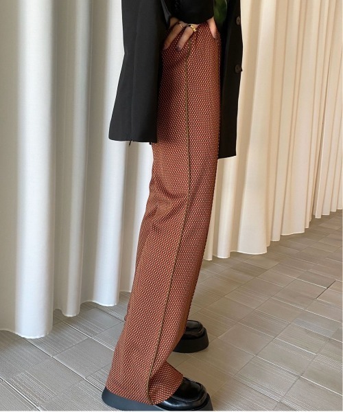 Ameri(アメリ)の「DIAGONAL CHECK PANTS(その他パンツ・レディース・グリーン/オレンジ・SMALL/MEDIUM)」の8枚目の写真