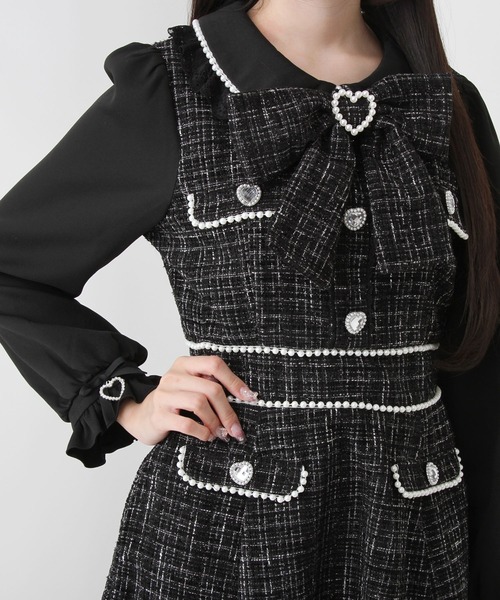 DearMyLove（ディアマイラブ）の「ハートパールお嬢様ツイード