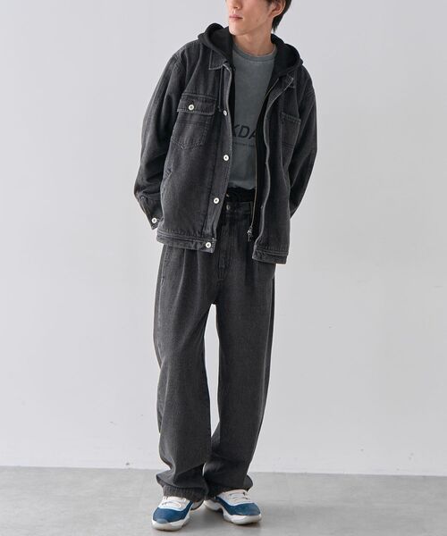 CRAFT STANDARD BOUTIQUE（クラフトスタンダードブティック）の「レイヤードデニムパンツ（デニムパンツ・メンズ・インディゴブルー/ブラック・M/L/XL）」の21枚目の写真