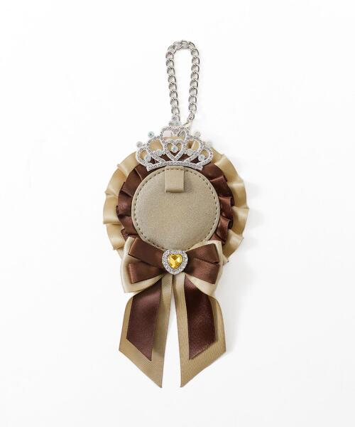 垂れ♡リボンNo.1☆コーデュロイ☆ブラウン☆チャーム付き 垂れ♡リボンNo.1☆コーデュロイ☆ブラウン☆チャーム付き