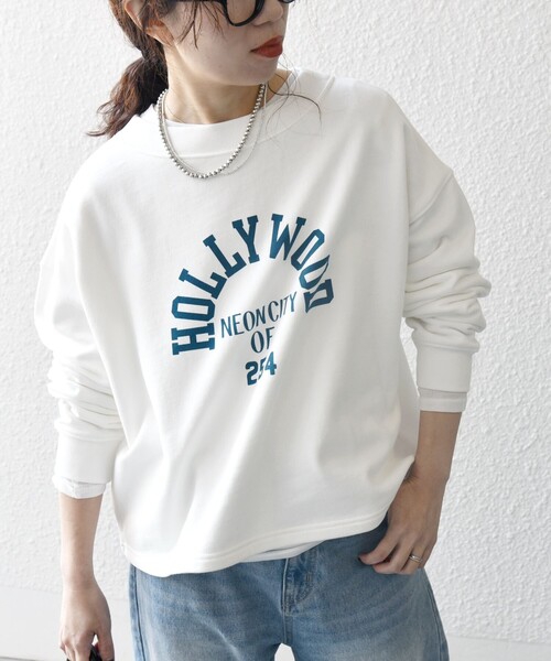 yanm　SHIPS any THE KNiTS ロゴドルマンショート セール】【SHIPS any別注】THE KNiTS: ロゴ ドルマン ショート