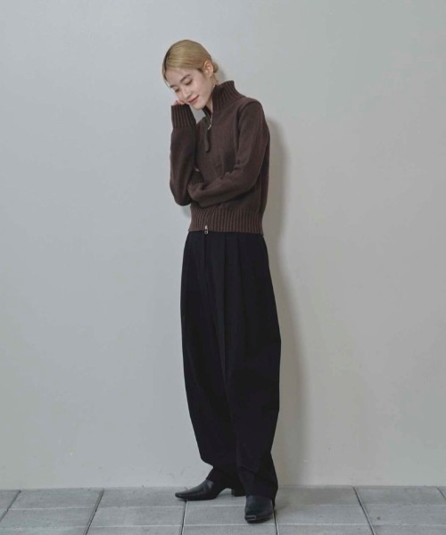 Compact Zip Knit（ニット/セーター）｜TODAYFUL（トゥデイフル）の