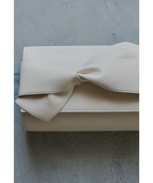 リボンモチーフクラッチバッグ ショルダー 結婚式 二次会 成人式