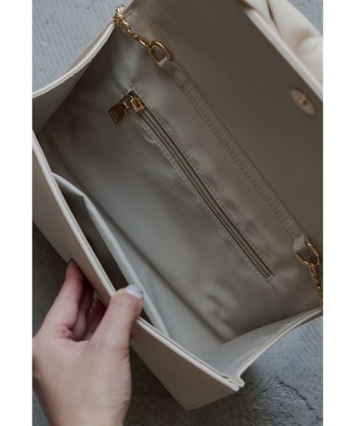 リボンモチーフクラッチバッグ ショルダー 結婚式 二次会 成人式