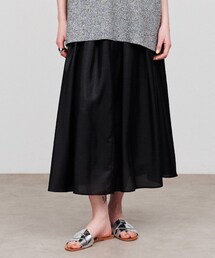 【手洗い可】タックフレアスカート