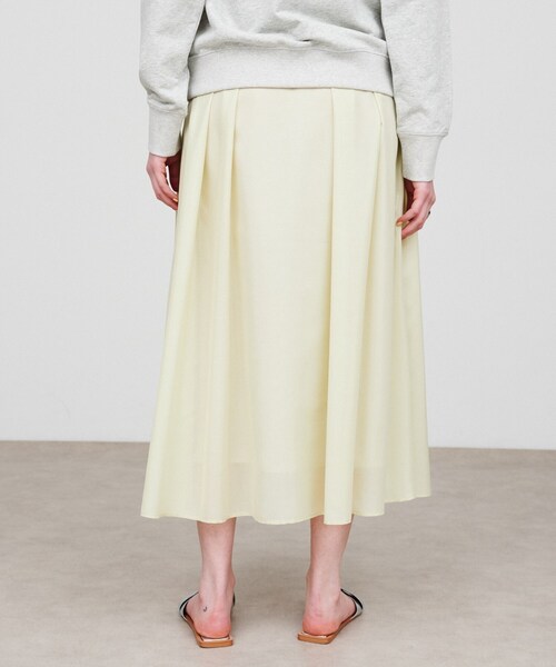 cloenc(クロエンス)の「【手洗い可】タックフレアスカート(スカート・レディース・ブラック/ライトグリーン/ライトベージュ・01/02/03)」の11枚目の写真