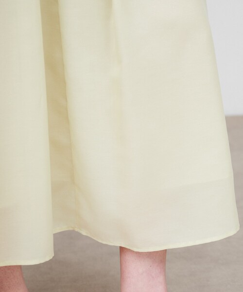 cloenc(クロエンス)の「【手洗い可】タックフレアスカート(スカート・レディース・ブラック/ライトグリーン/ライトベージュ・01/02/03)」の12枚目の写真