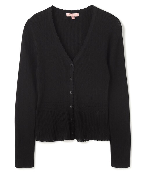 TOCCA(トッカ)の「EYELET AJISAI CARDIGAN カーディガン(カーディガン/ボレロ・レディース・アイボリー系/ブラック系/ブルー系/ピンク系・SMALL/MEDIUM)」の19枚目の写真