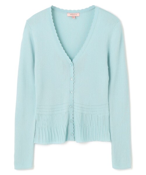 TOCCA(トッカ)の「EYELET AJISAI CARDIGAN カーディガン(カーディガン/ボレロ・レディース・アイボリー系/ブラック系/ブルー系/ピンク系・SMALL/MEDIUM)」の21枚目の写真