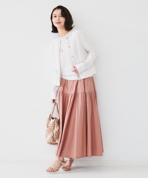 セール】【配色カラー/アンサンブル可能】キレイめ カーディガンニット