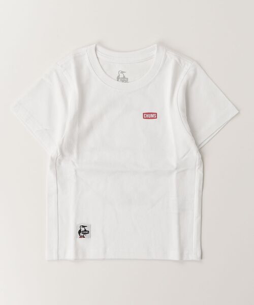 CHUMS(チャムス)の「【CHUMS】 Kids Booby Logo T-Shirt キッズ ブービー ロゴ ティーシャツ(Tシャツ/カットソー・キッズ・ピンク/ミント/ネイビー/ホワイト/パープル/ベージュ/クリーム/グレー系その他/ブラック/グリーン/ブラック×ホワイト/ホワイト系その他/グリーン系その他・X-LARGE/LARGE/MEDIUM)」の3枚目の写真