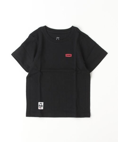 CHUMS（チャムス）の「【CHUMS】 Kids Booby Logo T-Shirt キッズ ブービー ロゴ ティーシャツ（Tシャツ/カットソー・キッズ・ピンク/ミント/ネイビー/ホワイト/パープル/ベージュ/クリーム/グレー系その他/ブラック・X-LARGE/LARGE/MEDIUM）」の3枚目の写真