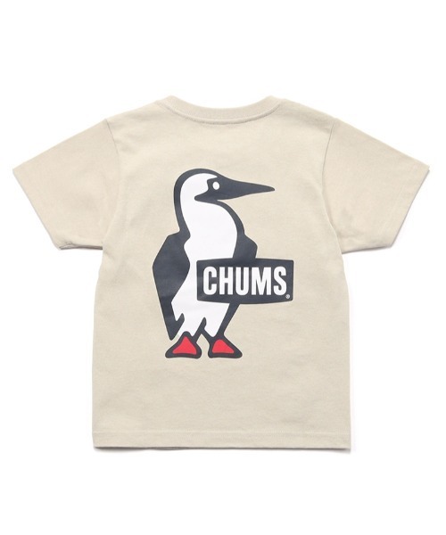 CHUMS（チャムス）の「【CHUMS】 Kids Booby Logo T-Shirt キッズ ブービー ロゴ ティーシャツ（Tシャツ/カットソー・キッズ・ピンク/ミント/ネイビー/ホワイト/パープル/ベージュ/クリーム/グレー系その他/ブラック・X-LARGE/LARGE/MEDIUM）」の4枚目の写真