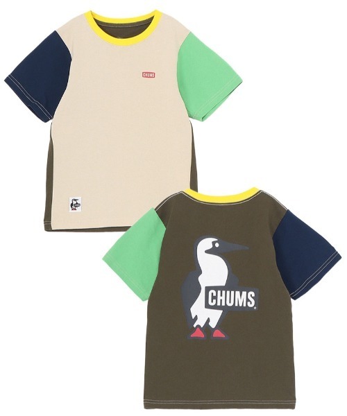 CHUMS(チャムス)の「【CHUMS】 Kids Booby Logo T-Shirt キッズ ブービー ロゴ ティーシャツ(Tシャツ/カットソー・キッズ・ピンク/ミント/ネイビー/ホワイト/パープル/ベージュ/クリーム/グレー系その他/ブラック/グリーン/ブラック×ホワイト/ホワイト系その他/グリーン系その他・X-LARGE/LARGE/MEDIUM)」の11枚目の写真