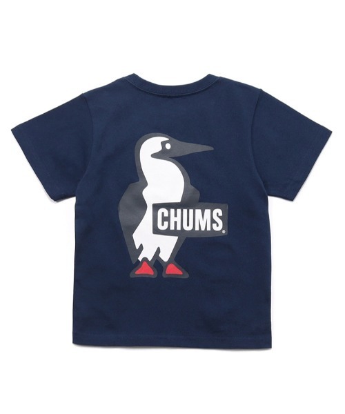CHUMS（チャムス）の「【CHUMS】 Kids Booby Logo T-Shirt キッズ ブービー ロゴ ティーシャツ（Tシャツ/カットソー・キッズ・ピンク/ミント/ネイビー/ホワイト/パープル/ベージュ/クリーム/グレー系その他/ブラック・X-LARGE/LARGE/MEDIUM）」の7枚目の写真