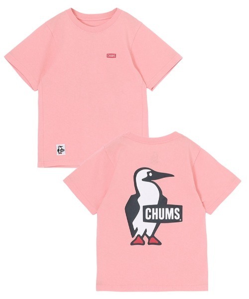 CHUMS（チャムス）の「【CHUMS】 Kids Booby Logo T-Shirt キッズ ブービー ロゴ ティーシャツ（Tシャツ/カットソー・キッズ・ピンク/ミント/ネイビー/ホワイト/パープル/ベージュ/クリーム/グレー系その他/ブラック・X-LARGE/LARGE/MEDIUM）」の9枚目の写真