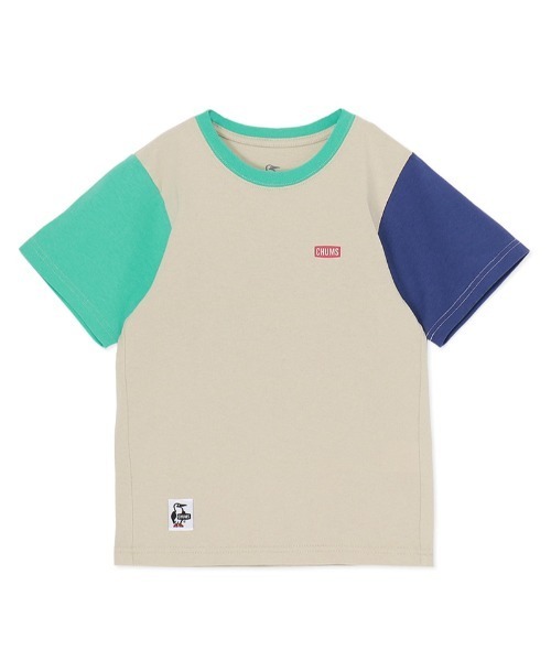 CHUMS（チャムス）の「【CHUMS】 Kids Booby Logo T-Shirt キッズ ブービー ロゴ ティーシャツ（Tシャツ/カットソー・キッズ・ピンク/ミント/ネイビー/ホワイト/パープル/ベージュ/クリーム/グレー系その他/ブラック・X-LARGE/LARGE/MEDIUM）」の10枚目の写真