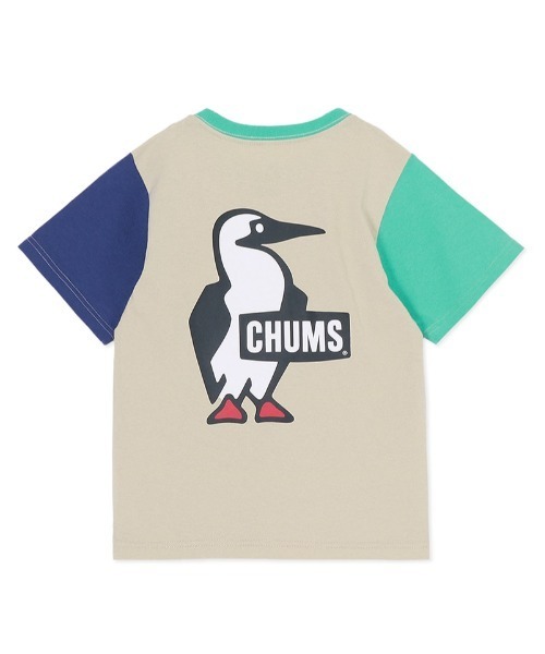 CHUMS（チャムス）の「【CHUMS】 Kids Booby Logo T-Shirt キッズ ブービー ロゴ ティーシャツ（Tシャツ/カットソー・キッズ・ピンク/ミント/ネイビー/ホワイト/パープル/ベージュ/クリーム/グレー系その他/ブラック・X-LARGE/LARGE/MEDIUM）」の11枚目の写真