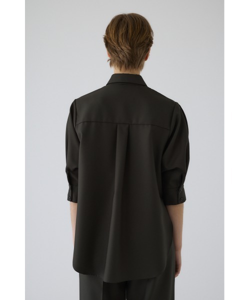 RIM.ARK(リムアーク)の「Gabardine flap SH ギャバジンフラップシャツ(シャツ/ブラウス・レディース・ネイビー/マルチ/ダークグリーン・FREE)」の11枚目の写真