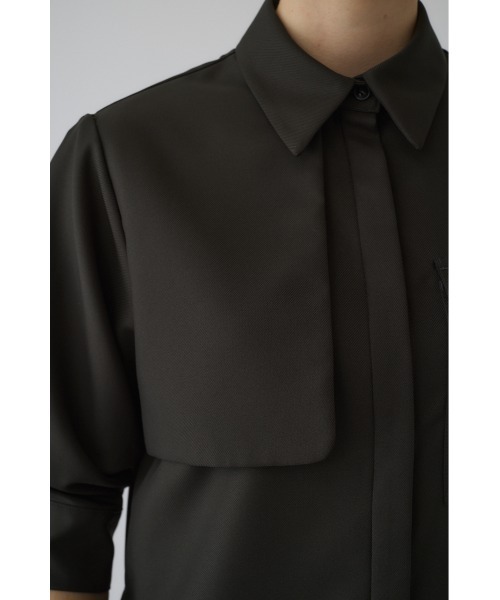 RIM.ARK(リムアーク)の「Gabardine flap SH ギャバジンフラップシャツ(シャツ/ブラウス・レディース・ネイビー/マルチ/ダークグリーン・FREE)」の17枚目の写真