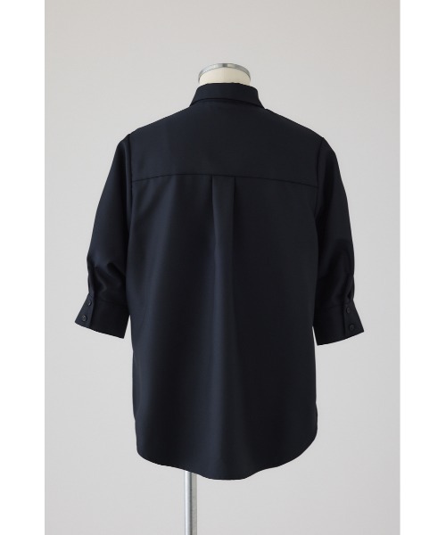 RIM.ARK(リムアーク)の「Gabardine flap SH ギャバジンフラップシャツ(シャツ/ブラウス・レディース・ネイビー/マルチ/ダークグリーン・FREE)」の22枚目の写真