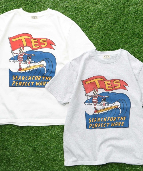 The Endless Summer(エンドレスサマー)の「TES MALIBU DINER T-SHIRT / Tシャツ(Tシャツ/カットソー・メンズ・グレー/ホワイト・SMALL/MEDIUM/LARGE/X-LARGE/XX-LARGE)」の7枚目の写真
