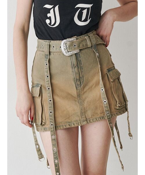 セール】ウエスタンバックルベルトスカパン（スカート）｜jouetie