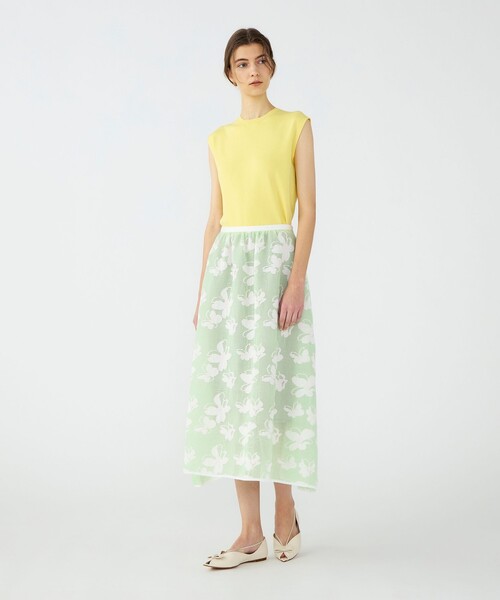 BALLSEY(ボールジィ)の「ハイゲージコットン ノースリーブプルオーバー(ニット/セーター・レディース・ライトピンク/ホワイト/ダークグレー/パープル/ネイビー/ライトイエロー・S)」の7枚目の写真