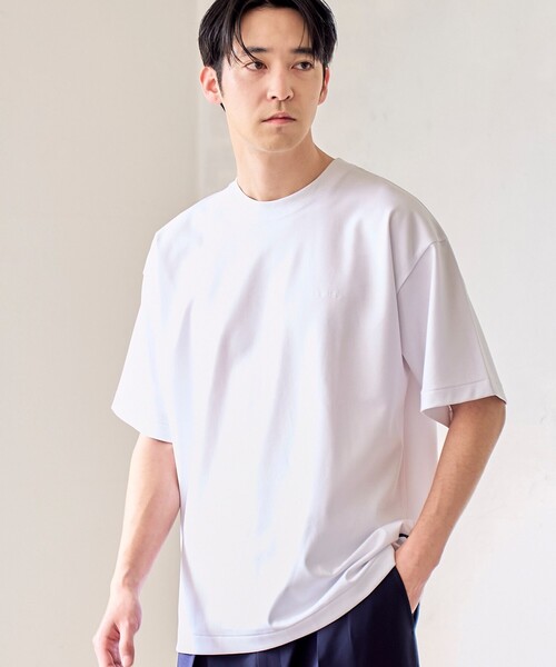 RONEL(ロネル)の「【RONEL】ポンチ刺繍Tシャツ(Tシャツ/カットソー・メンズ・ブラック/ネイビー/ホワイト・S/M/L/XL)」の1枚目の写真
