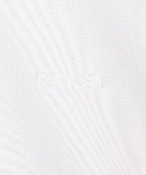 RONEL(ロネル)の「【RONEL】ポンチ刺繍Tシャツ(Tシャツ/カットソー・メンズ・ブラック/ネイビー/ホワイト・S/M/L/XL)」の4枚目の写真