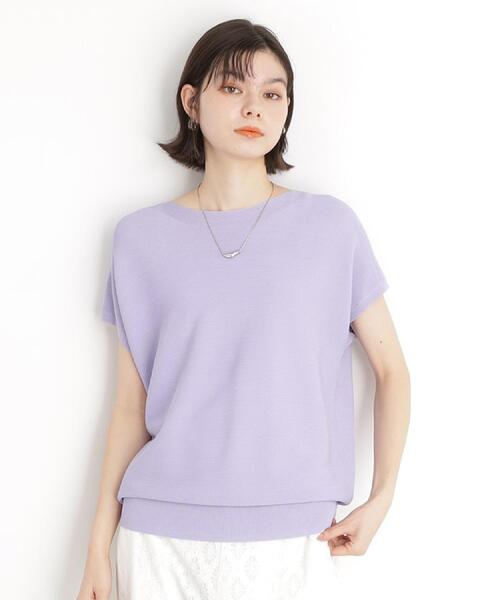 THE SHOP TK （ザ ショップ ティーケー ）の「美人フレンチニット【8色展開/WEB限定カラー/洗濯機OK/毛玉になりにくい】（ニット/セーター・レディース・オレンジ/ライトパープル/ベージュ系その他7/グリーン系その他6/アイボリー/ブラック/スモーキーグリーン系/ブラウン系その他・12/13）」の18枚目の写真