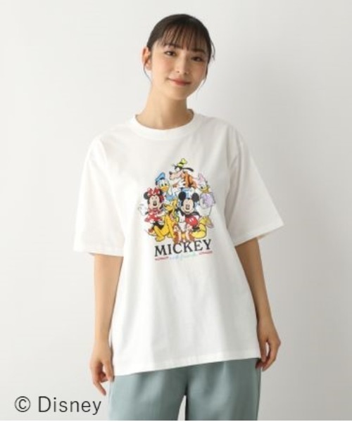 FOUND GOOD(ファウンドグッド)の「<ミッキーマウス> Tシャツ(Tシャツ/カットソー・メンズ・グレー系8/グレー系5/ホワイト系5・S/M/L)」の2枚目の写真