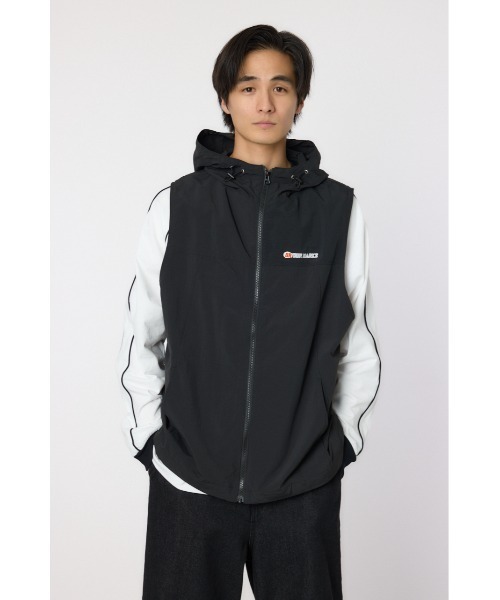 RODEO CROWNS WIDE BOWL(ロデオクラウンズワイドボウル)の「ドロストフーデッドベスト(ベスト・メンズ・ブラック/ライトピンク/ライトグレー・MEDIUM/LARGE)」の11枚目の写真