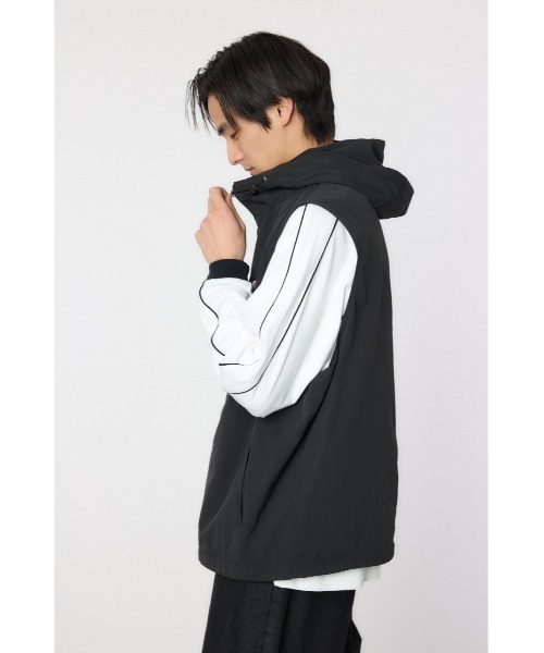 RODEO CROWNS WIDE BOWL(ロデオクラウンズワイドボウル)の「ドロストフーデッドベスト(ベスト・メンズ・ブラック/ライトピンク/ライトグレー・MEDIUM/LARGE)」の12枚目の写真