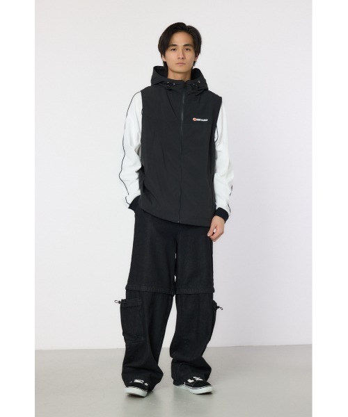 RODEO CROWNS WIDE BOWL(ロデオクラウンズワイドボウル)の「ドロストフーデッドベスト(ベスト・メンズ・ブラック/ライトピンク/ライトグレー・MEDIUM/LARGE)」の14枚目の写真