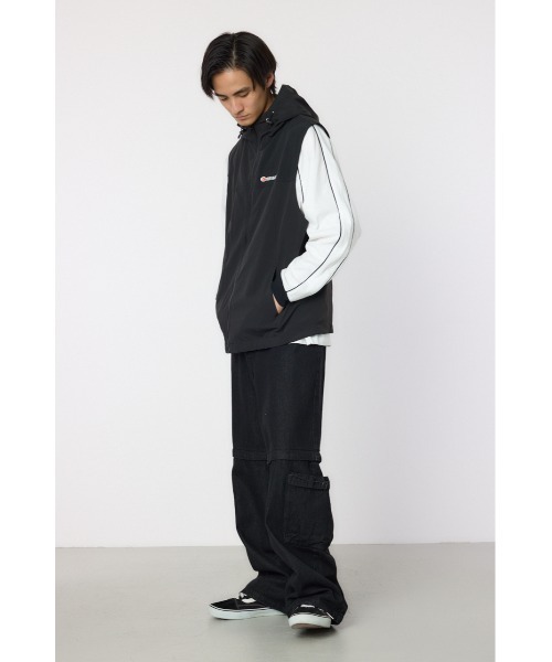 RODEO CROWNS WIDE BOWL(ロデオクラウンズワイドボウル)の「ドロストフーデッドベスト(ベスト・メンズ・ブラック/ライトピンク/ライトグレー・MEDIUM/LARGE)」の15枚目の写真