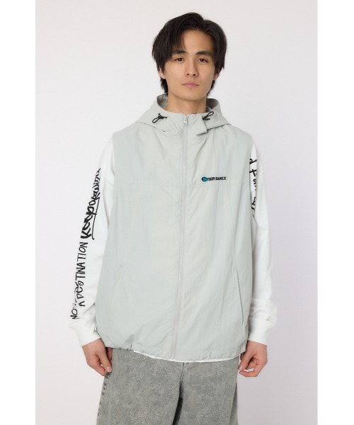 RODEO CROWNS WIDE BOWL(ロデオクラウンズワイドボウル)の「ドロストフーデッドベスト(ベスト・メンズ・ブラック/ライトピンク/ライトグレー・MEDIUM/LARGE)」の17枚目の写真