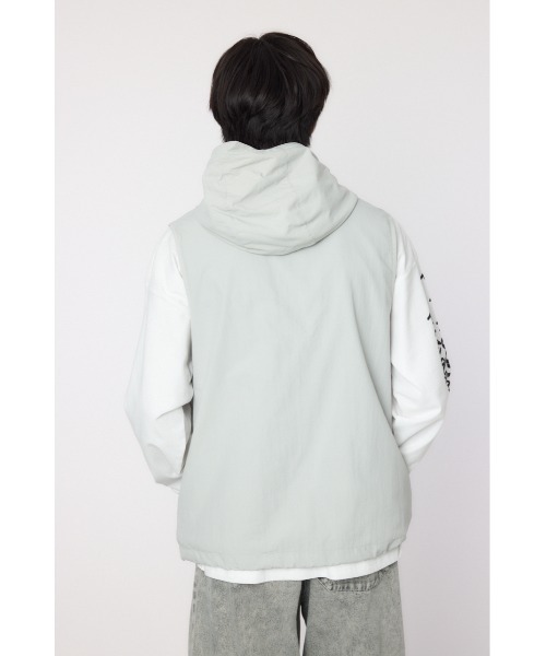 RODEO CROWNS WIDE BOWL(ロデオクラウンズワイドボウル)の「ドロストフーデッドベスト(ベスト・メンズ・ブラック/ライトピンク/ライトグレー・MEDIUM/LARGE)」の19枚目の写真