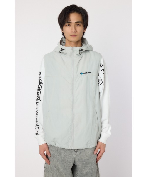 RODEO CROWNS WIDE BOWL(ロデオクラウンズワイドボウル)の「ドロストフーデッドベスト(ベスト・メンズ・ブラック/ライトピンク/ライトグレー・MEDIUM/LARGE)」の22枚目の写真