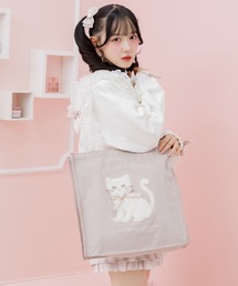Ribbon Cat トートバッグ
