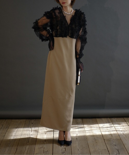 スーツ・フォーマル・ドレス 2way tule bolero dress My shawty 人気便利グッズ My shawty ドレス 2way tule bolero dress