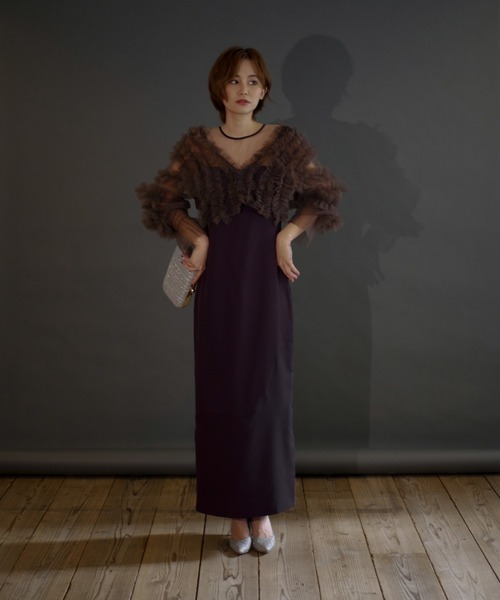 2way tule bolero dress（ドレス）｜My shawty（マイシャウ