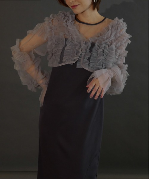 スーツ・フォーマル・ドレス 2way tule bolero dress My shawty My shawty ドレス 2way tule bolero dress : ZOZOTOWN Yahoo!店
