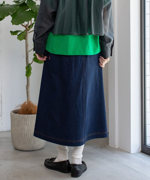 POU DOU DOU(プードゥドゥ)の「ステッチプリーツスカート(スカート・レディース・ベージュ/インディゴブルー/パープル系・M)」の20枚目の写真