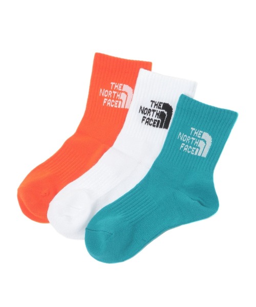 THE NORTH FACE(ザノースフェイス)の「【THE NORTH FACE(ザ・ノース・フェイス)】ロゴ3Pソックス(KIDS)(ソックス/靴下・キッズ・その他2/その他1/ブラック・LARGE/MEDIUM)」の3枚目の写真