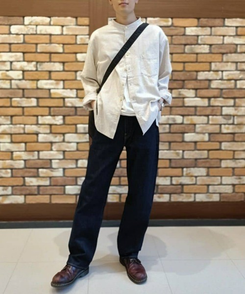 BACK NUMBER(バックナンバー)の「BACK NUMBER(バックナンバー)【メンズ】綿麻バンドカラーシャツ(シャツ/ブラウス・メンズ・ネイビー/ベージュ・S/M/L/XL)」の19枚目の写真