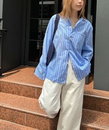 「CANAL JEAN」 「diggity」長袖ブラウス ONE SIZE ブルー レディース CANAL JEAN 「CANAL JEAN」 「diggity」長袖ブラウス ONE SIZE