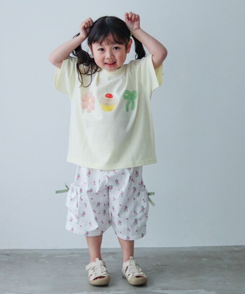 aBity select(アビティセレクト)の「【aBity select./アビティセレクト】アソート 3連モチーフ半袖Tシャツ(Tシャツ/カットソー・キッズ・ホワイト/ライトグレー/クリーム・120/110/100/90)」の1枚目の写真