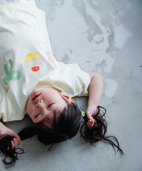 aBity select(アビティセレクト)の「【aBity select./アビティセレクト】アソート 3連モチーフ半袖Tシャツ(Tシャツ/カットソー・キッズ・ホワイト/ライトグレー/クリーム・120/110/100/90)」の9枚目の写真
