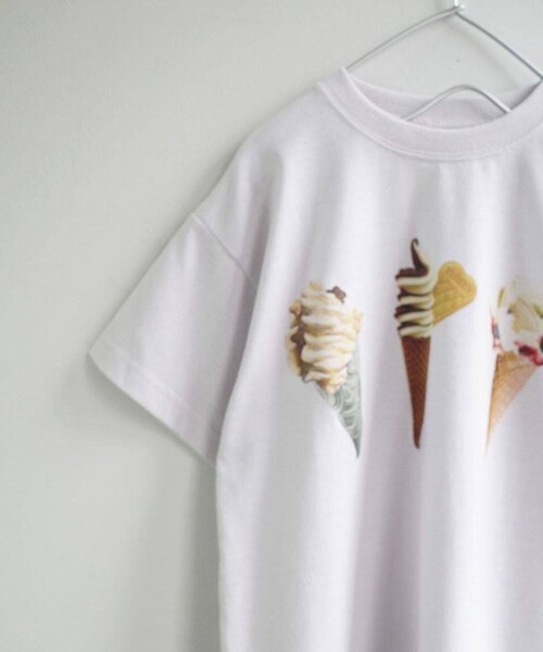 aBity select(アビティセレクト)の「【aBity select./アビティセレクト】アソート 3連モチーフ半袖Tシャツ(Tシャツ/カットソー・キッズ・ホワイト/ライトグレー/クリーム・120/110/100/90)」の10枚目の写真